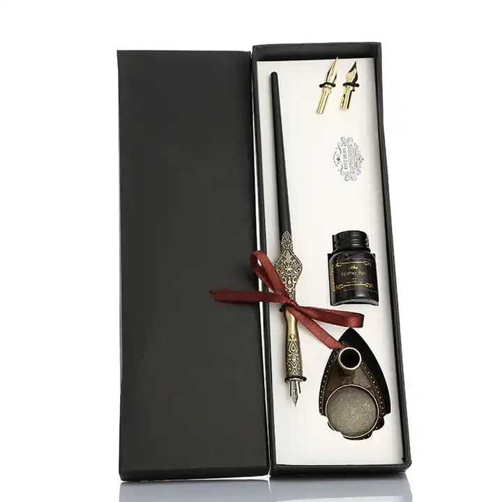 Factory sale OEM design calligraphy dip pen ink set for promotional gift