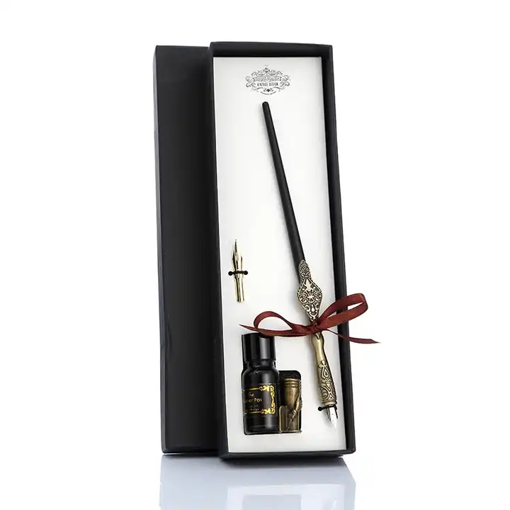 Factory retro calligraphy dip pen Gothic writing ink set gift box wedding luxury fountain pen